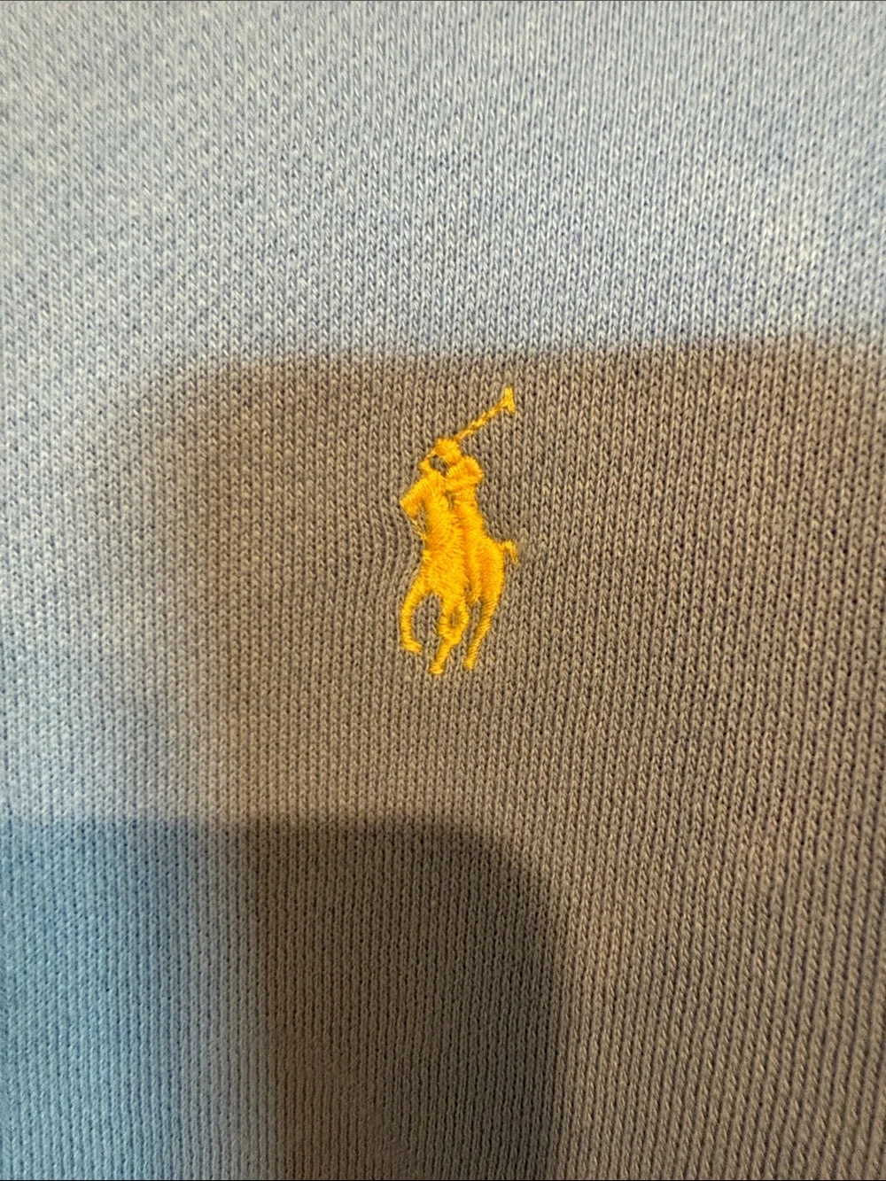 Polo by Ralph Lauren Sky Blue Crewneck Sweater with Yellow Pony